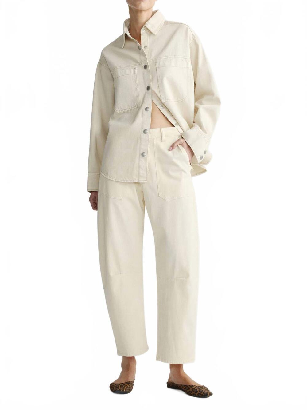 NEW DL1961 - WOMEN'S bilie barrel high rise pants in crema